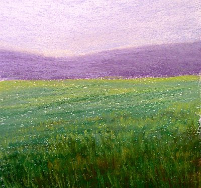 400x375 Grass - Grass Field Painting