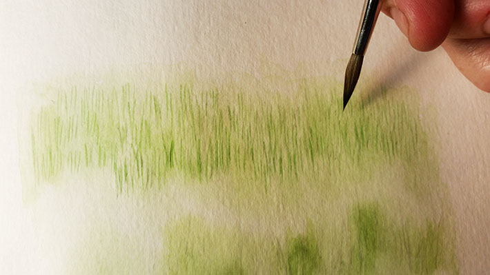 710x399 How To Paint Grass In Watercolor Craftsy Tutorial - Grass Painting