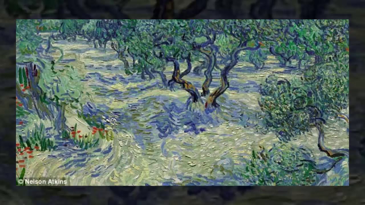 1280x720 Grasshopper Found Embedded In Vincent Van Gogh's Olive Trees - Grasshopper Painting