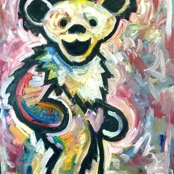 354x354 Grateful Dead Wall Art Dancing Bears Grateful Dead Wall Art Modern - Grateful Dead Canvas Painting