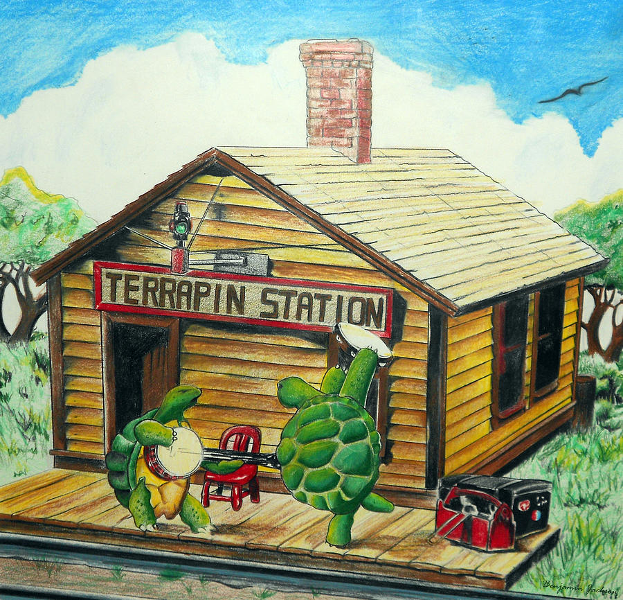 900x866 Recreation Of Terrapin Station Album Cover By The Grateful Dead - Grateful Dead Canvas Painting