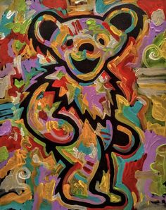 236x298 Large Wall Art Grateful Dead Art 36x36 Jerry Garcia Art Oil - Grateful Dead Painting