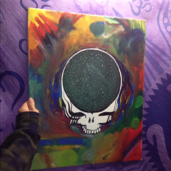 580x580 Other Hand Painted Grateful Dead Painting Poshmark - Grateful Dead Painting