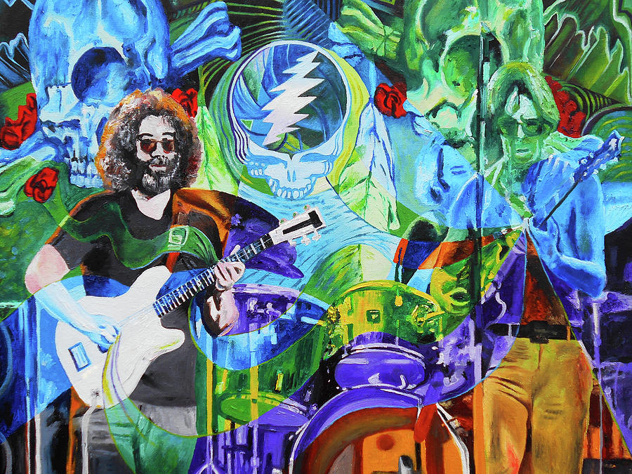 900x675 The Grateful Dead In Englishtown 40th Anniversary Painting By - Grateful Dead Painting