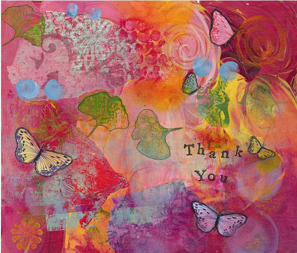 595x508 Gratitude Painting - Gratitude Painting