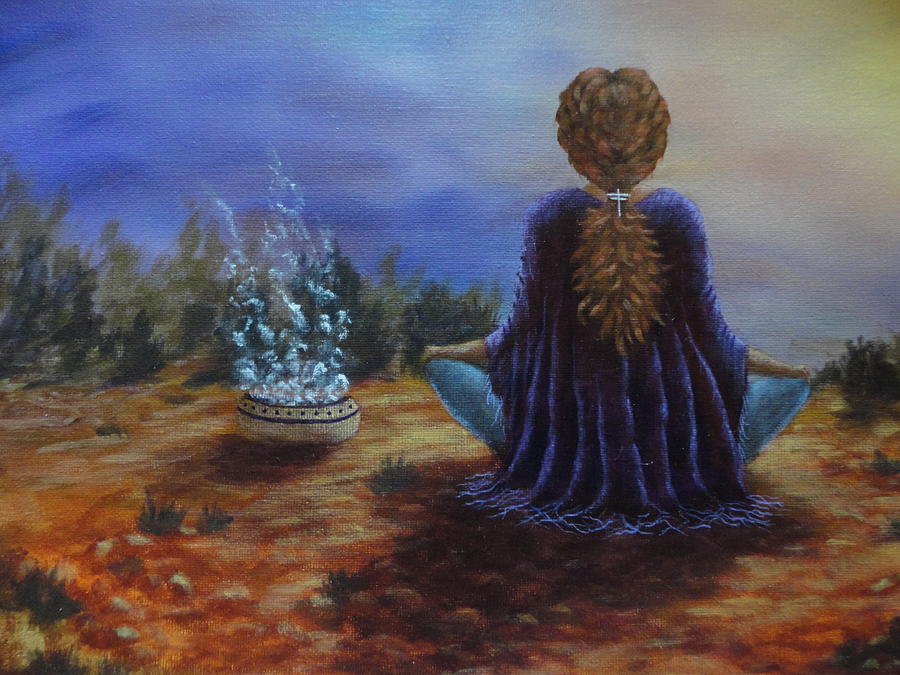 900x675 Gratitude Painting By Xochi Hughes Madera - Gratitude Painting