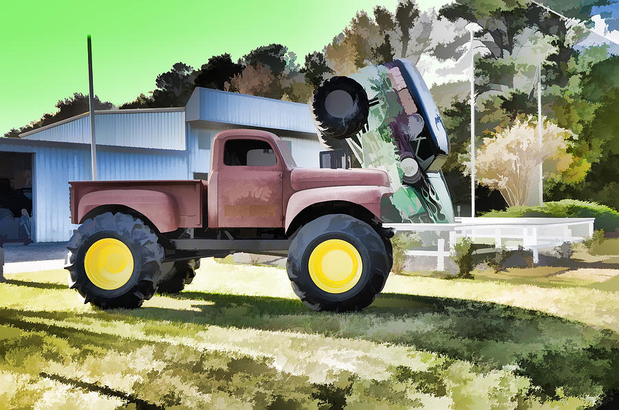 900x596 Monster Truck - Grave Digger Painting