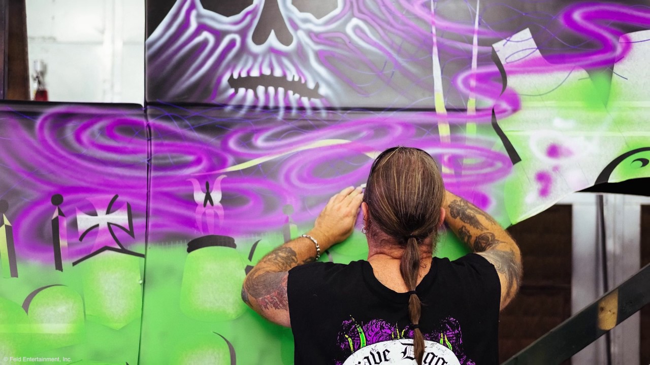 1280x720 The Fine Details Of Painting Grave Digger - Grave Digger Painting