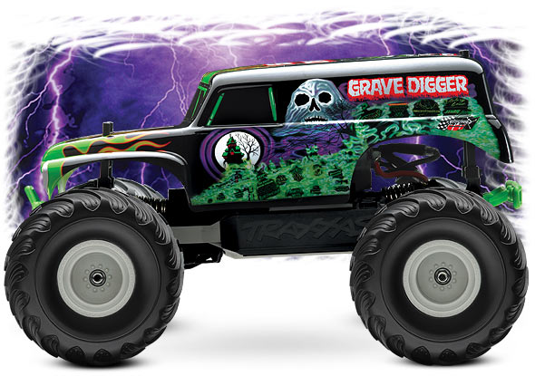 590x415 Traxxas Grave Digger 116 Scale 2wd Monster Jam Replica Rc Car - Grave Digger Painting