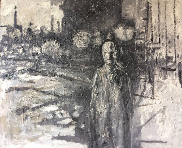 770x626 Saatchi Art Graveyard Shift Painting By Wokkel Drp - Graveyard Painting