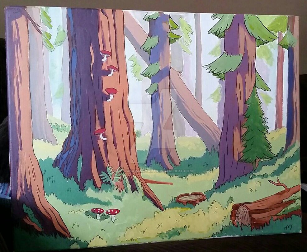 986x810 Gravity Falls Scenery By Shawnamaryart - Gravity Falls Painting