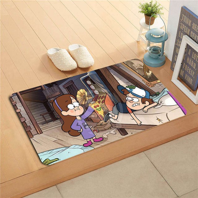 640x640 W530l30 Custom Gravity Falls Watercolor Painting Doormat Home - Gravity Falls Painting