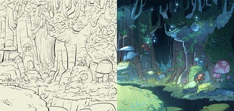 480x229 Web Roundup J. P. Miller, Gravity Falls And Classic Illustration - Gravity Falls Painting