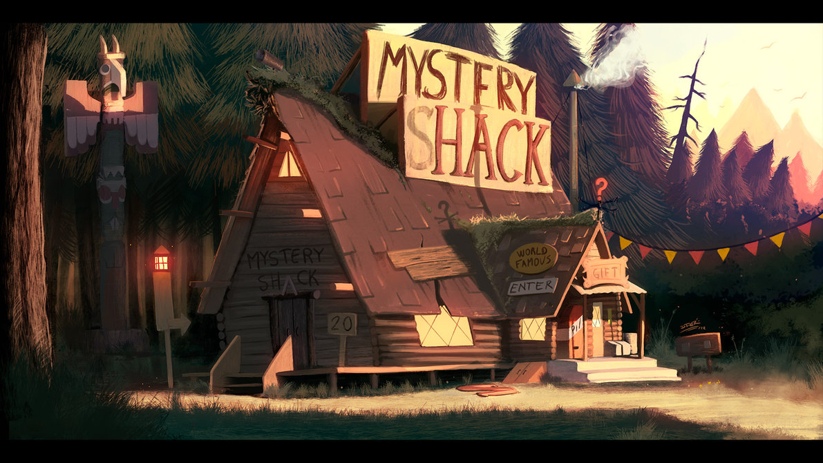 1191x670 Gravity Falls - Gravity Falls Painting