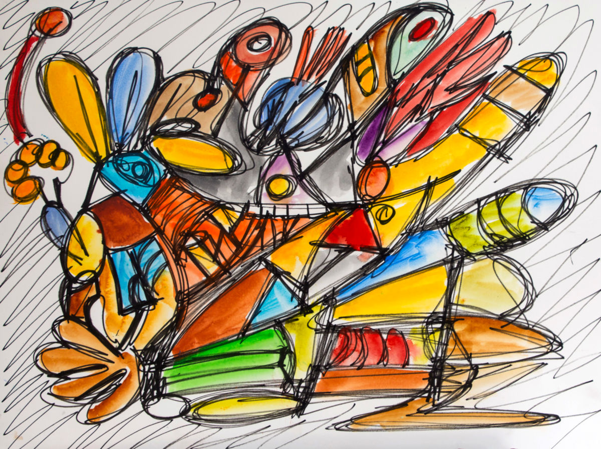 1200x897 Gravity (Nathalie Gribinski) - Gravity Painting