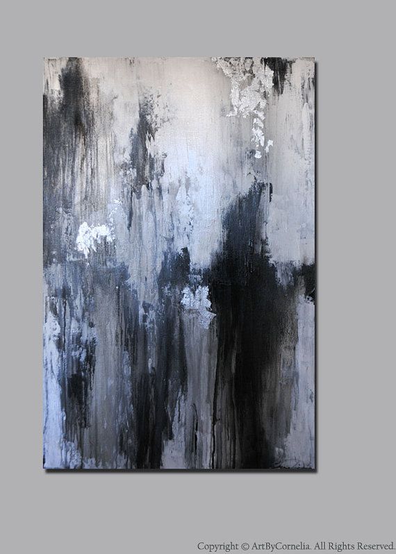 570x798 Reserved Listing Contemporary Abstract Painting Champagne Gold - Gray Abstract Painting