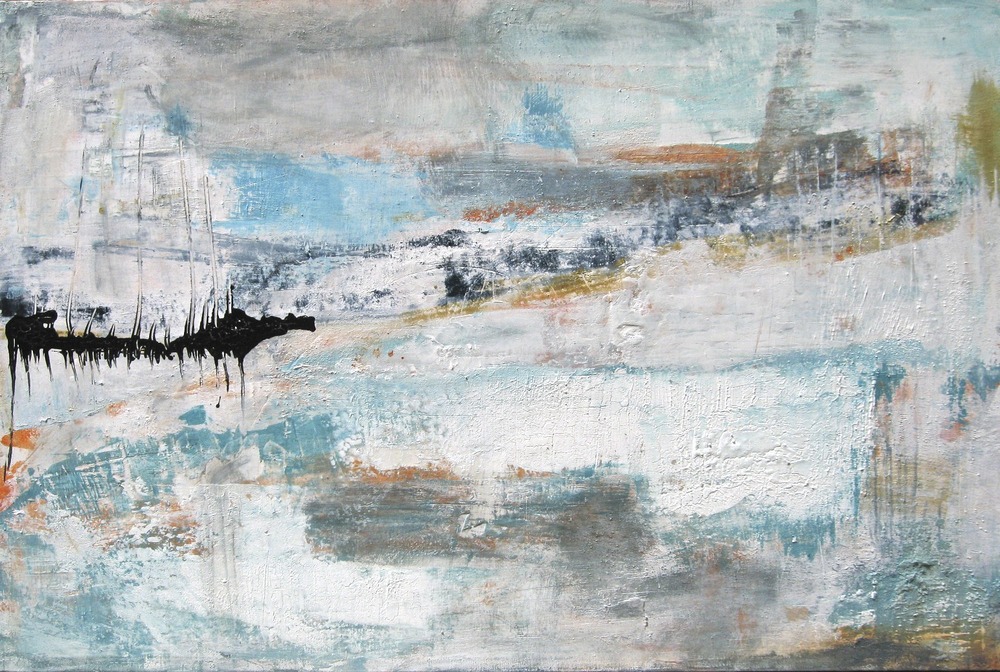 1000x672 Ben Banks Artslant - Gray Abstract Painting