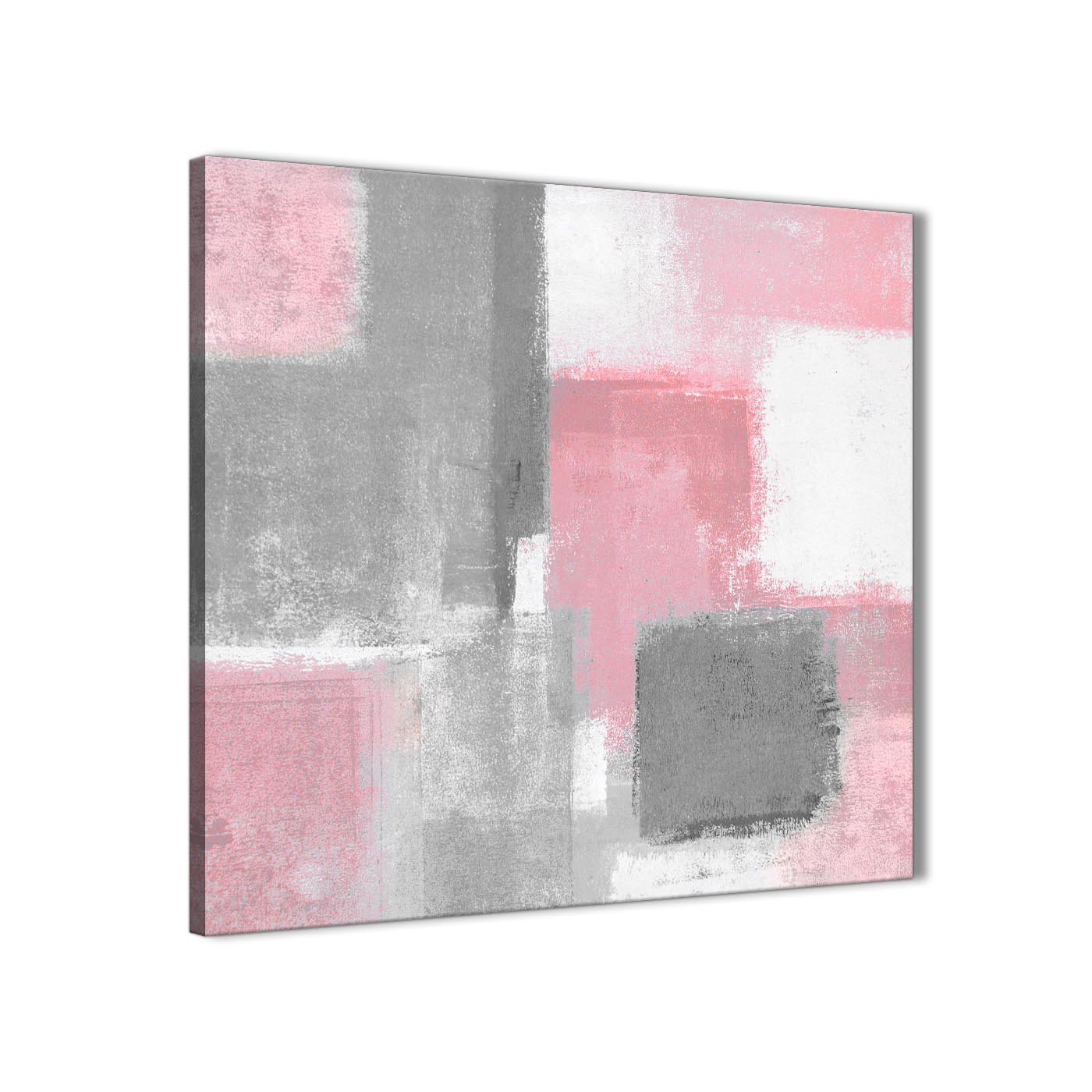 1400x1400 Blush Pink Grey Painting Hallway Canvas Wall Art Decorations - Gray Canvas Painting