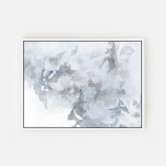 570x570 Gray And White Abstract Unstretched Canvas Art - Gray Canvas Painting