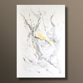 354x354 48ampquot Large Original Abstract Painting From Itarts On Etsy - Gray Canvas Painting
