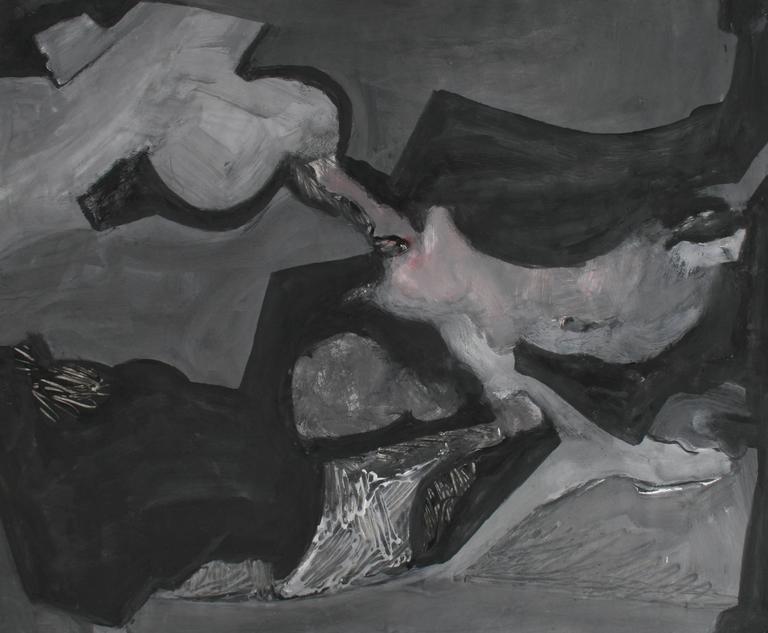 768x633 Jack Freeman - Grayscale Acrylic Painting