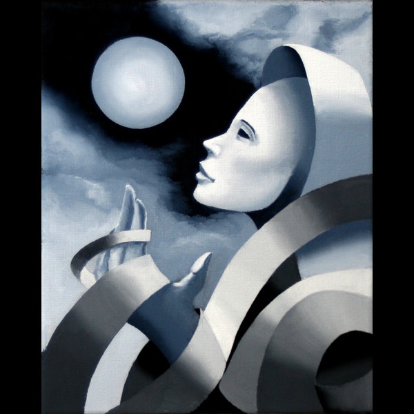 600x600 Mark Webster - Grayscale Acrylic Painting