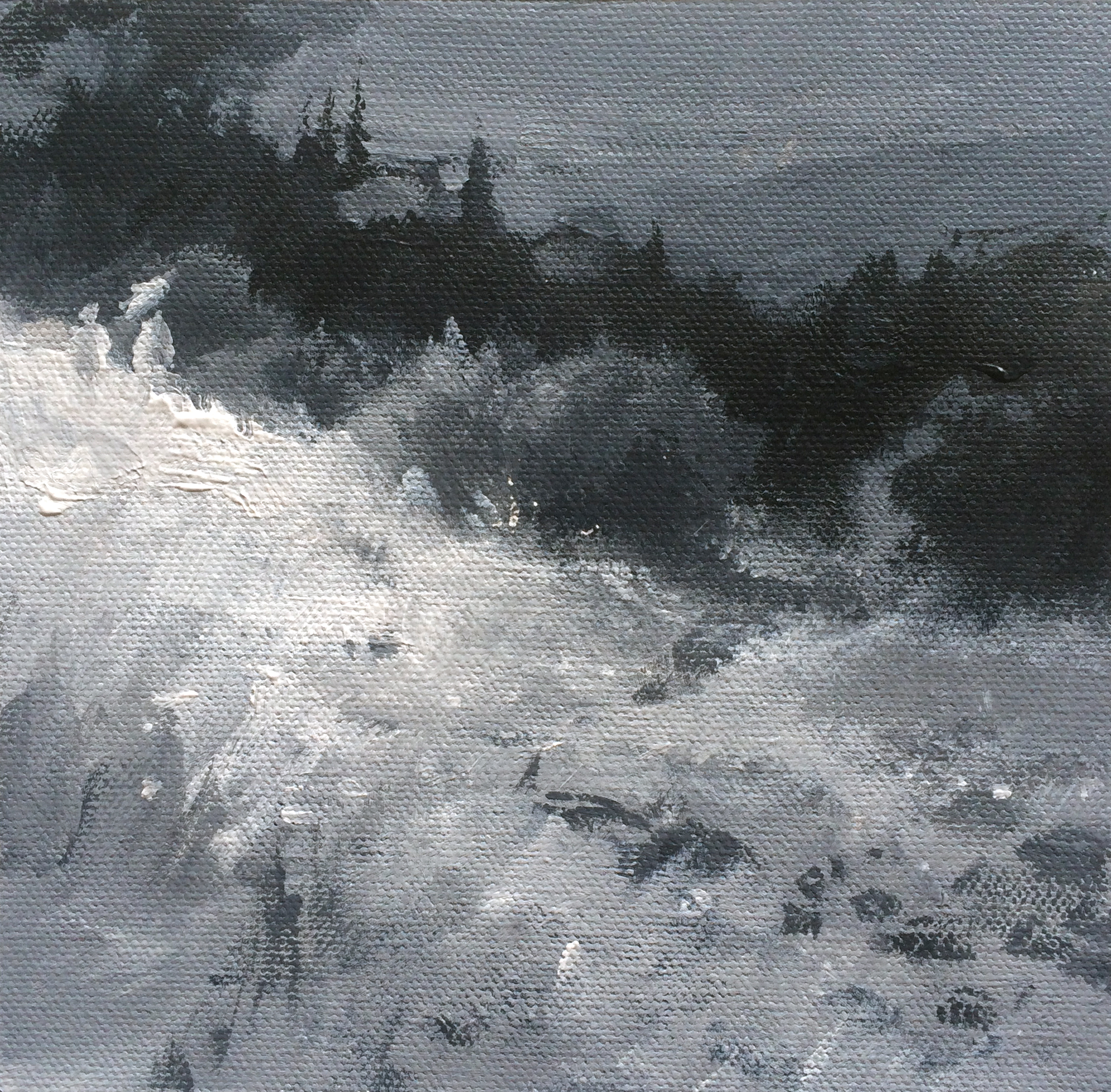 2319x2280 Online Painting Workshop 38 Tuscan Fields. - Grayscale Acrylic Painting