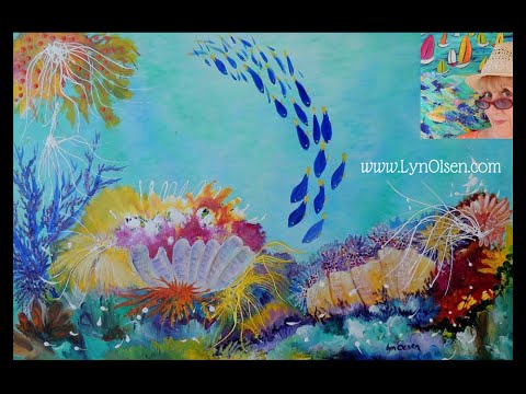 480x360 Great Barrier Reef Gallery 1 By Lyn Olsen. Acrylic Contemporary - Great Barrier Reef Painting
