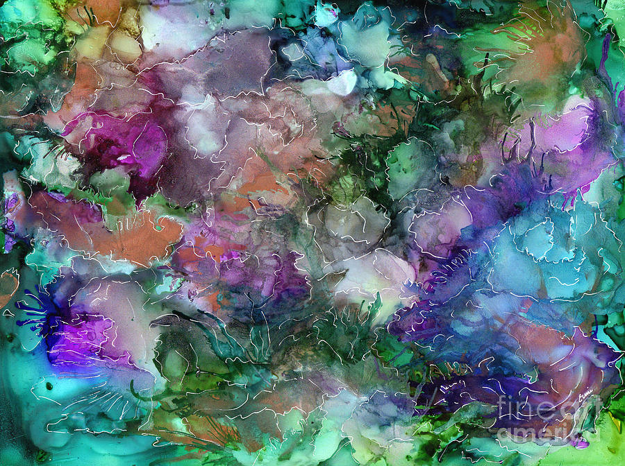 900x672 Great Barrier Reef Painting By Eunice Warfel - Great Barrier Reef Painting