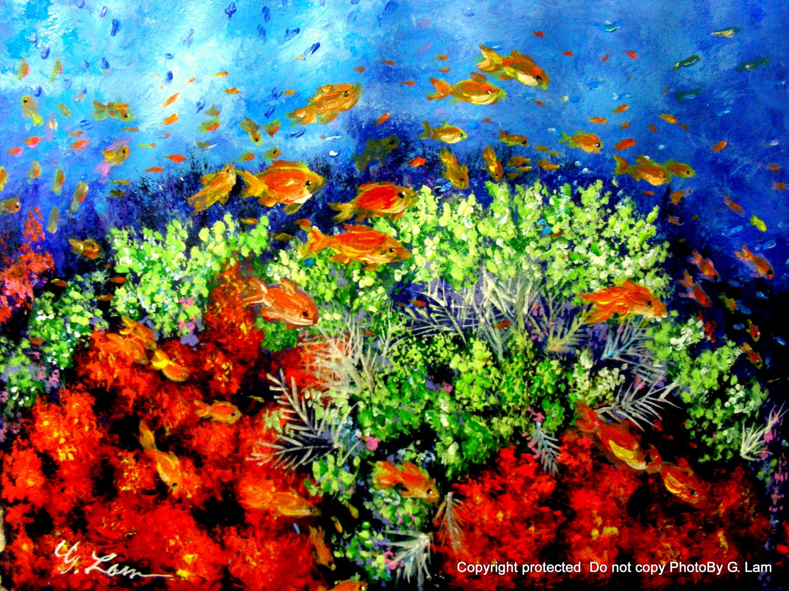 1600x1200 Artscanyon Gallery The Great Barrier Reef - Great Barrier Reef Painting