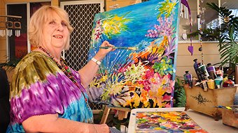 340x191 Fishing For Great Barrier Reef Art In A Mining Town - Great Barrier Reef Painting