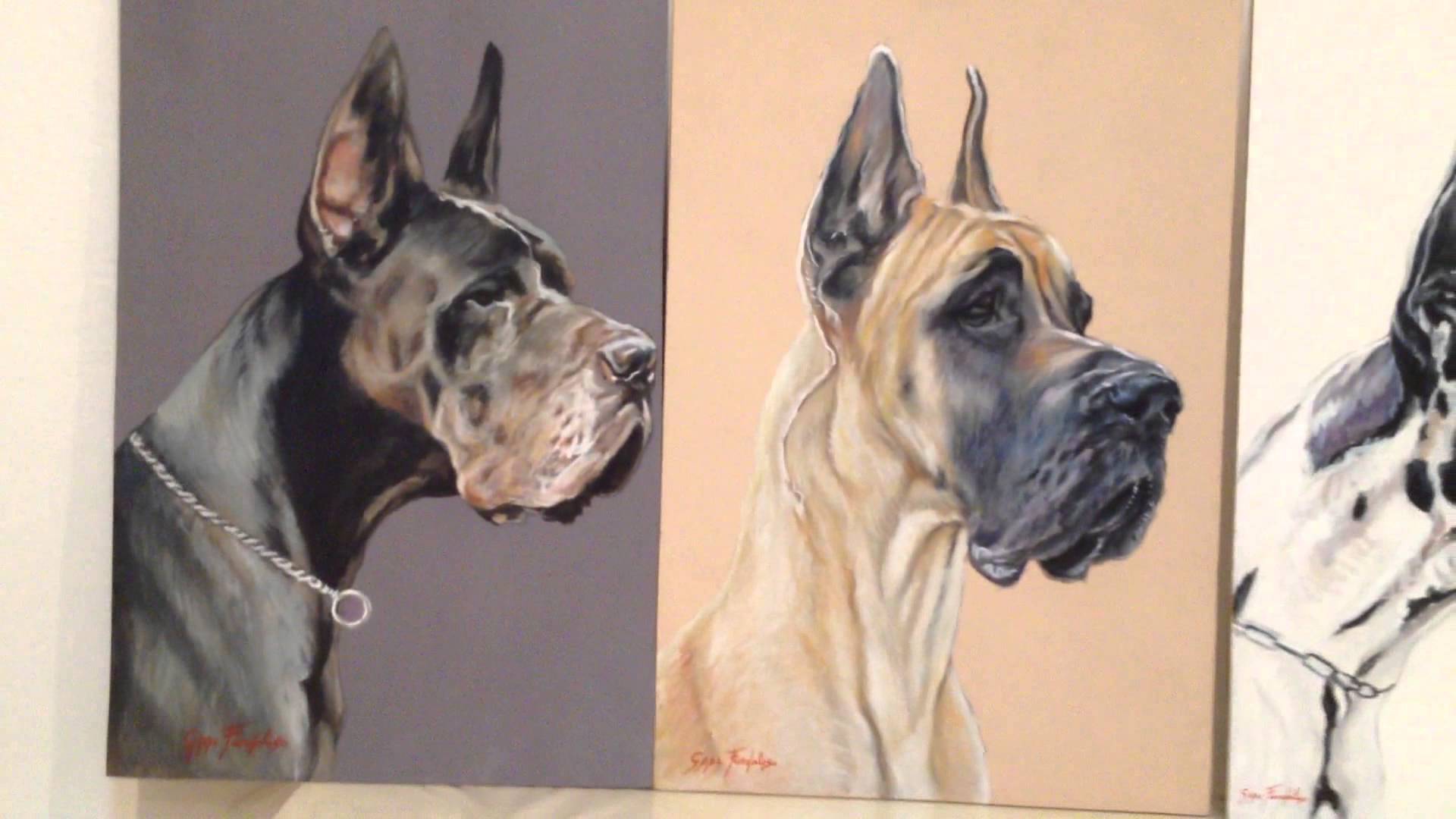 1920x1080 Great Dane Paintings - Great Dane Painting