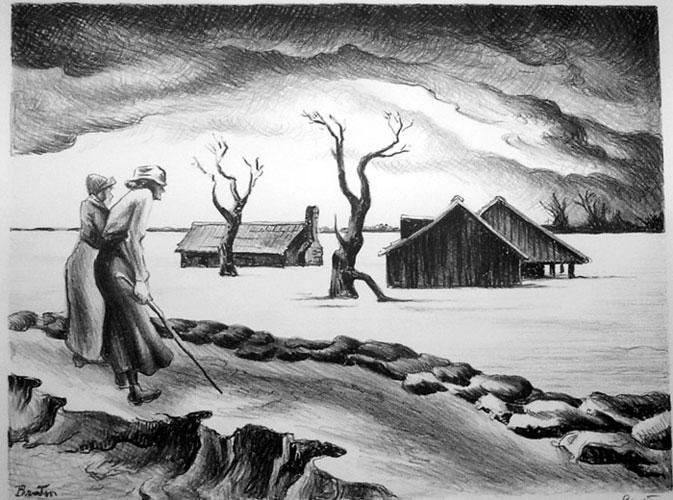 673x500 The American Scene And Public Art During The Great Depression - Great Depression Painting