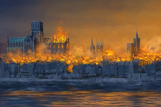 615x410 Great Fire Of London 350th Anniversary The 1666 Fire Explained - Great Fire Of London Painting