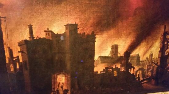 550x309 Great Fire If London Paintings Picture Of Museum Of London - Great Fire Of London Painting