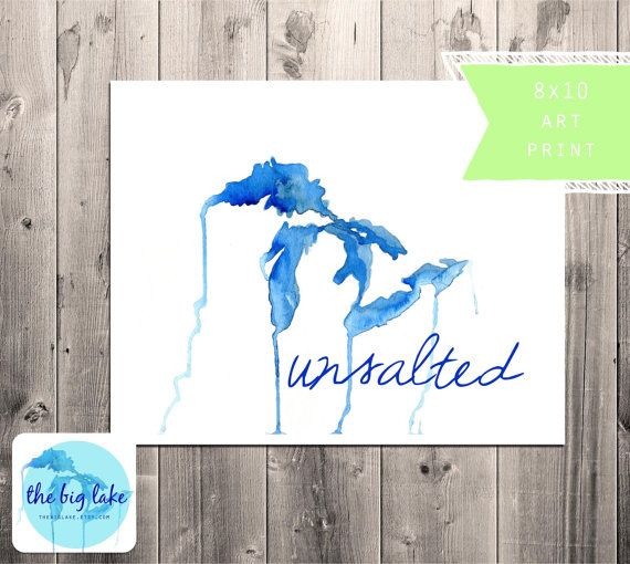 570x510 Great Lakes Unsalted, Great Lakes Art, Great Lakes Map, Great - Great Lakes Painting