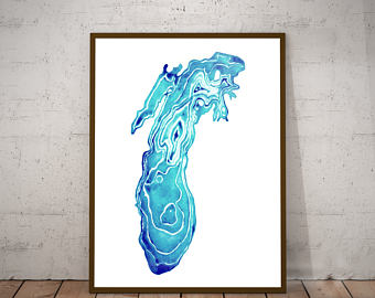 340x270 Great Lakes Art Etsy - Great Lakes Painting