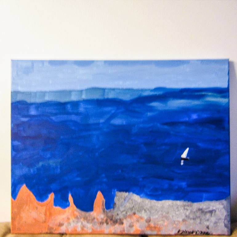 770x770 Saatchi Art Shorline - Great Lakes Painting