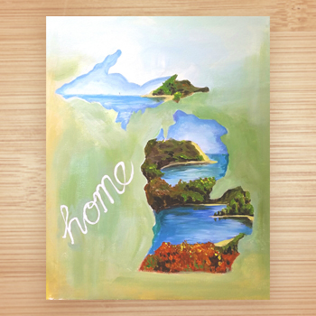 350x350 The Great Lakes State - Great Lakes Painting