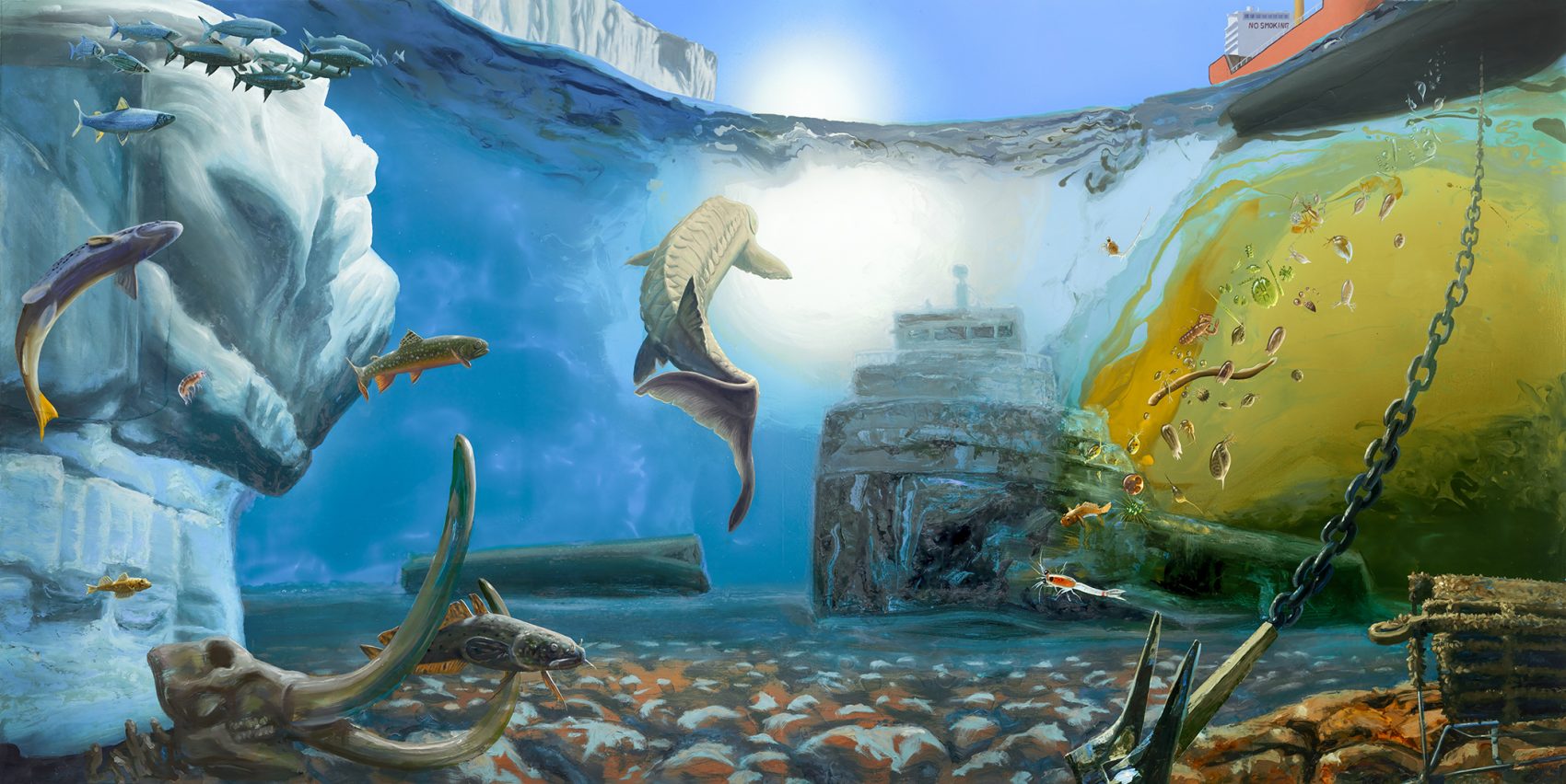 1700x852 Fantastical Paintings Illustrate Great Lakes Ecology, Threats - Great Lakes Painting