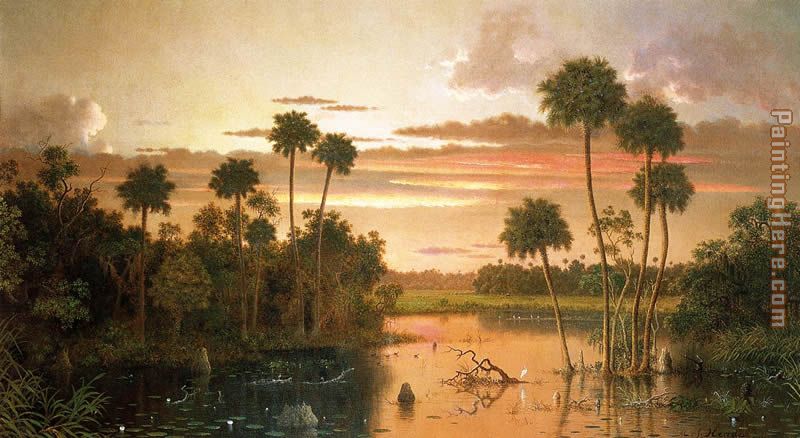 800x438 Martin Johnson Heade The Great Florida Sunset Painting Anysize 50 - Great Painting