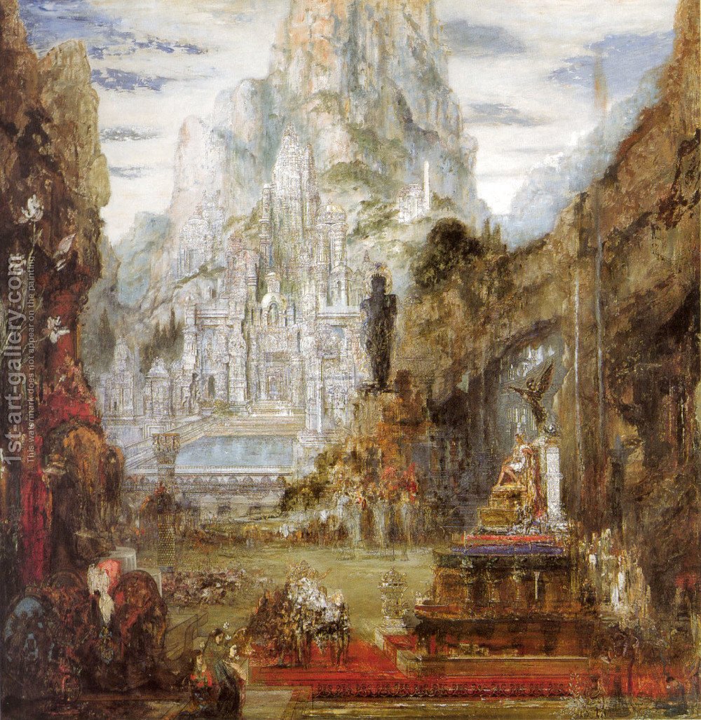 1000x1027 The Triumph Of Alexander The Great Gustave Moreau Reproduction - Great Painting