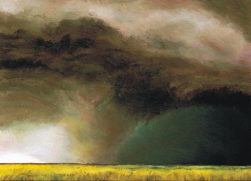495x356 Tornado Paintings By David Smith - Great Plains Painting