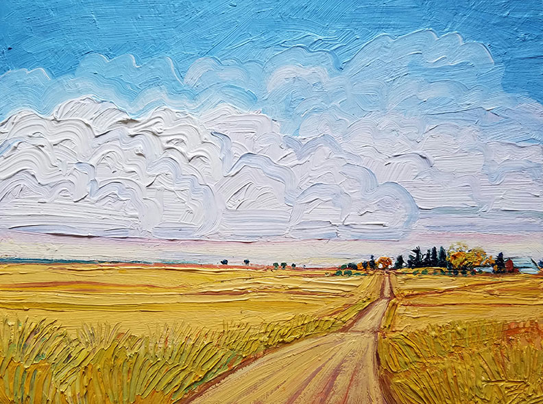 792x589 Tributaries Paintings Of The Great Plains By Jenny Braig - Great Plains Painting