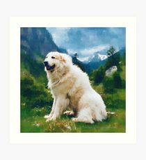 210x230 Great Pyrenees Painting Amp Mixed Media Gifts Amp Merchandise Redbubble - Great Pyrenees Painting