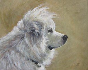 300x237 Great Pyrenees Paintings Fine Art America - Great Pyrenees Painting