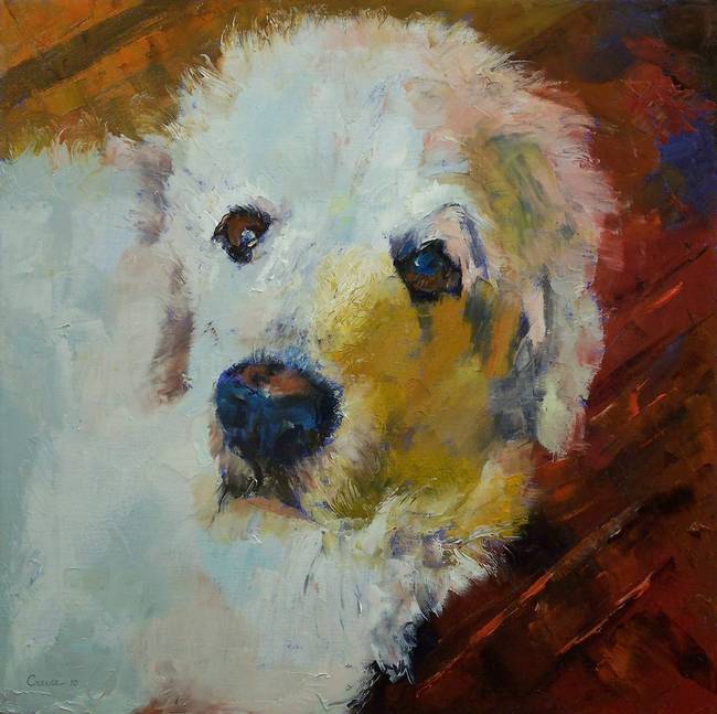 650x647 Stunning Great Pyrenees Artwork For Sale On Fine Art Prints - Great Pyrenees Painting