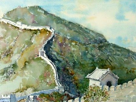 448x336 China Paintings By Artists From Around The World - Great Wall Painting