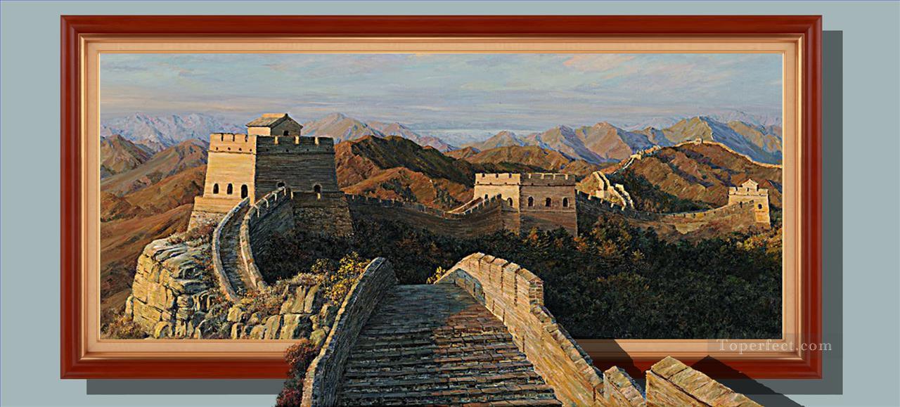 1280x579 Chinese Great Wall 3d Painting In Oil For Sale - Great Wall Painting
