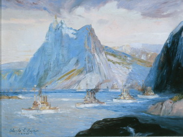 375x281 Requestaprint Us Navy Art Collection - Great White Fleet Painting